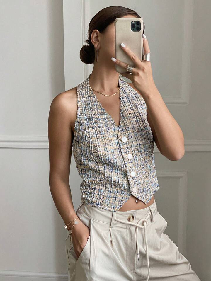 DAZY Floral Print Sleeveless Fitted Slim Cut Women's Crop Top Going Out Tops | SHEIN