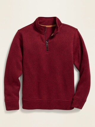 Sweater-Fleece 1/4-Zip Pullover for Boys | Old Navy (US)