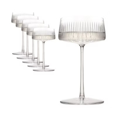 Stölzle Lausitz Soho 10.5 oz Grand Cru Champagne Coupe Glass - Set of 6, Dishwasher Safe Luxury Glassware Collection for Celebrations & Cocktails | Target