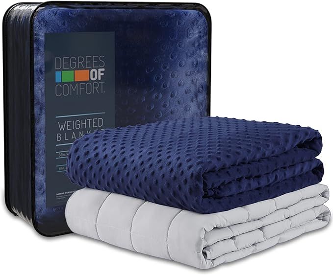 Degrees of Comfort Coolmax Weighted Blanket with Washable Cover Twin Size | 1 x Cozyheat Minky Pl... | Amazon (US)