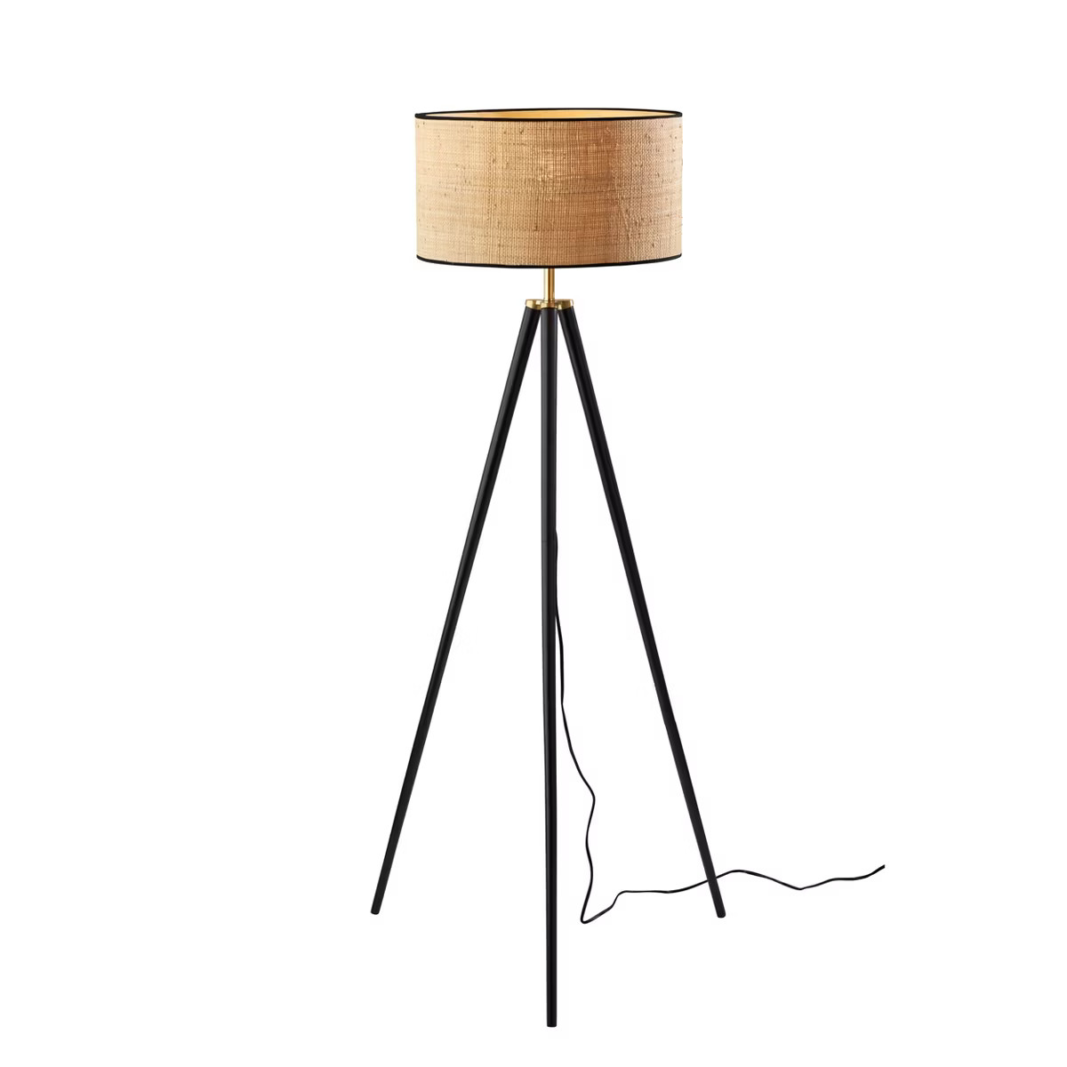 Jackson Floor Lamp Walnut Wood - Adesso | Target