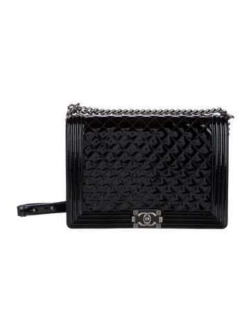 Chanel Patent Large Boy Bag | The Real Real, Inc.