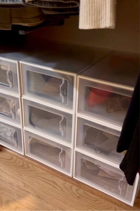 Amazon shoe organizing boxes // organization // closet organization 

#LTKhome #LTKshoecrush #LTKfindsunder50