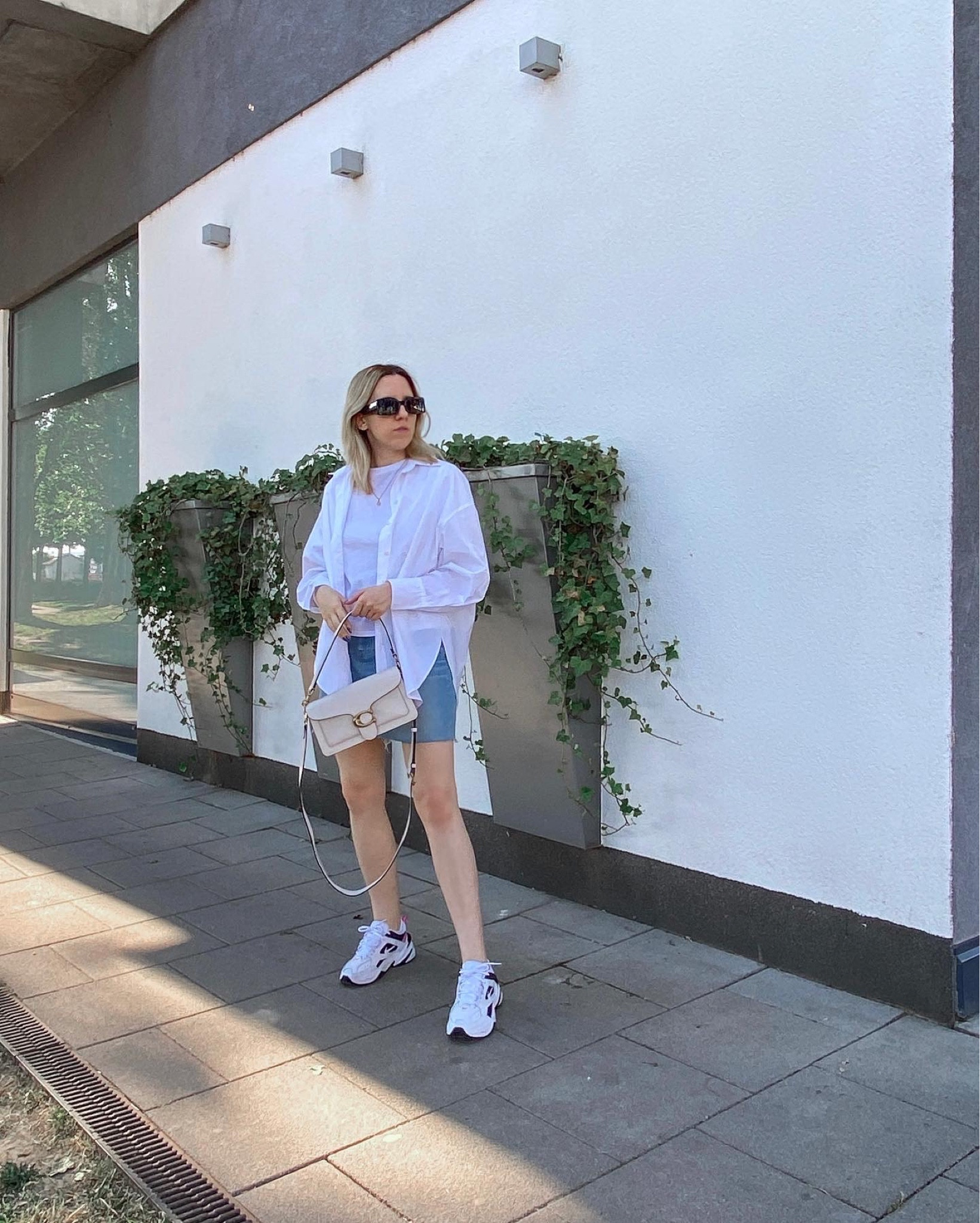 Love the white and denim combo 🫶

•
•
#coachbag #coachtabby #whiteshirt #whiteshirtoutfit #denimskirt #chunkysneakers

#LTKSeasonal #LTKeurope #LTKitbag