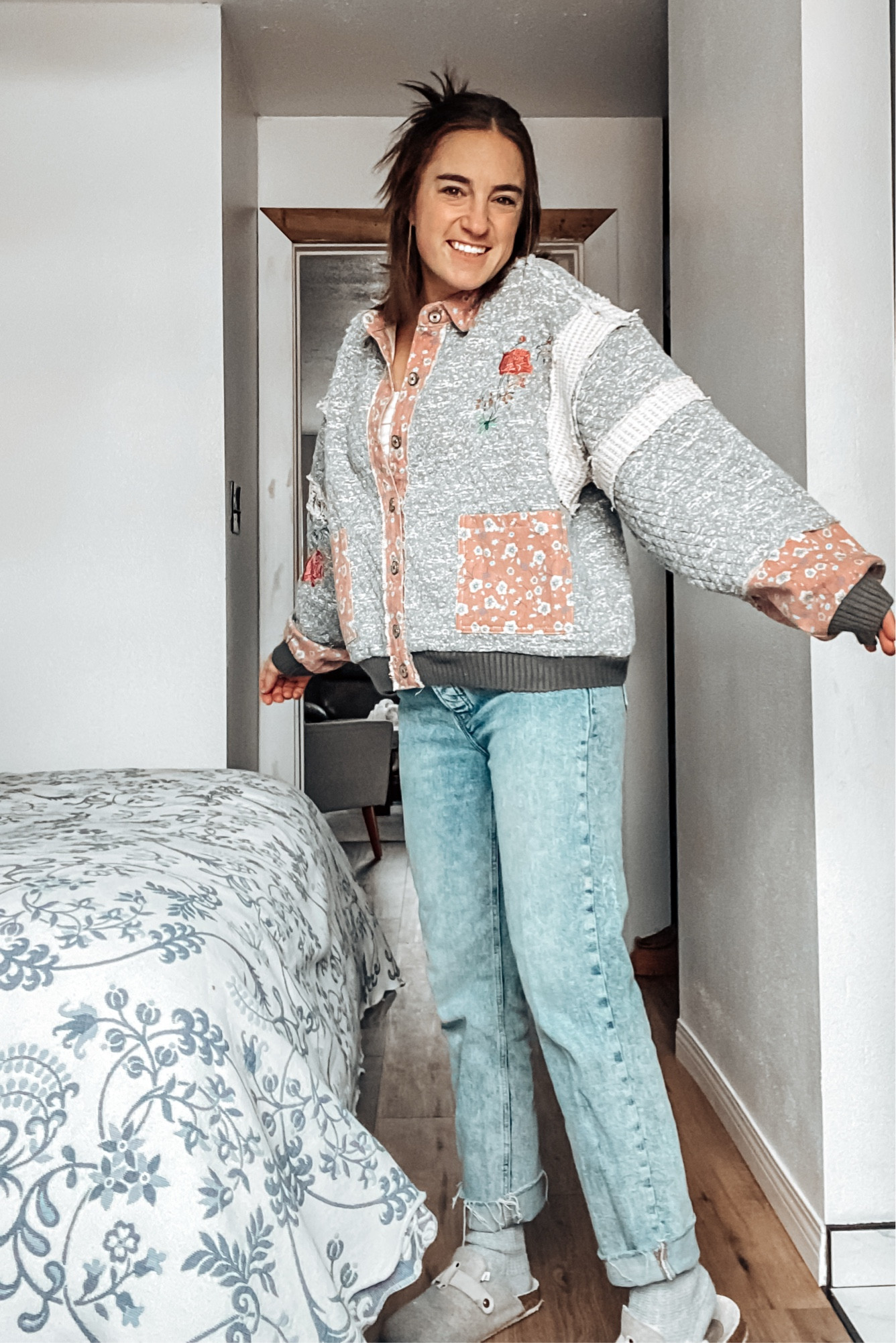 Quilted jacket
Jacket 
Spring 
Spring outfit 
Spring finds
Quilted 
Vintage 
Floral 
Outfit for spring 

#LTKSeasonal #LTKStyleTip