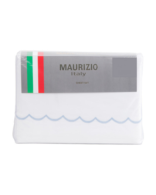 Made In Italy Scalloped Sheet Set | TJ Maxx