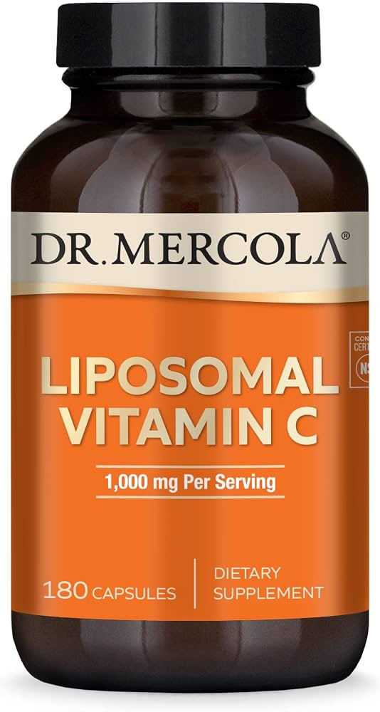 DR MERCOLA Vitamin C 3 Month Supply Capsules, 180 Count, 90 Servings | Amazon (US)