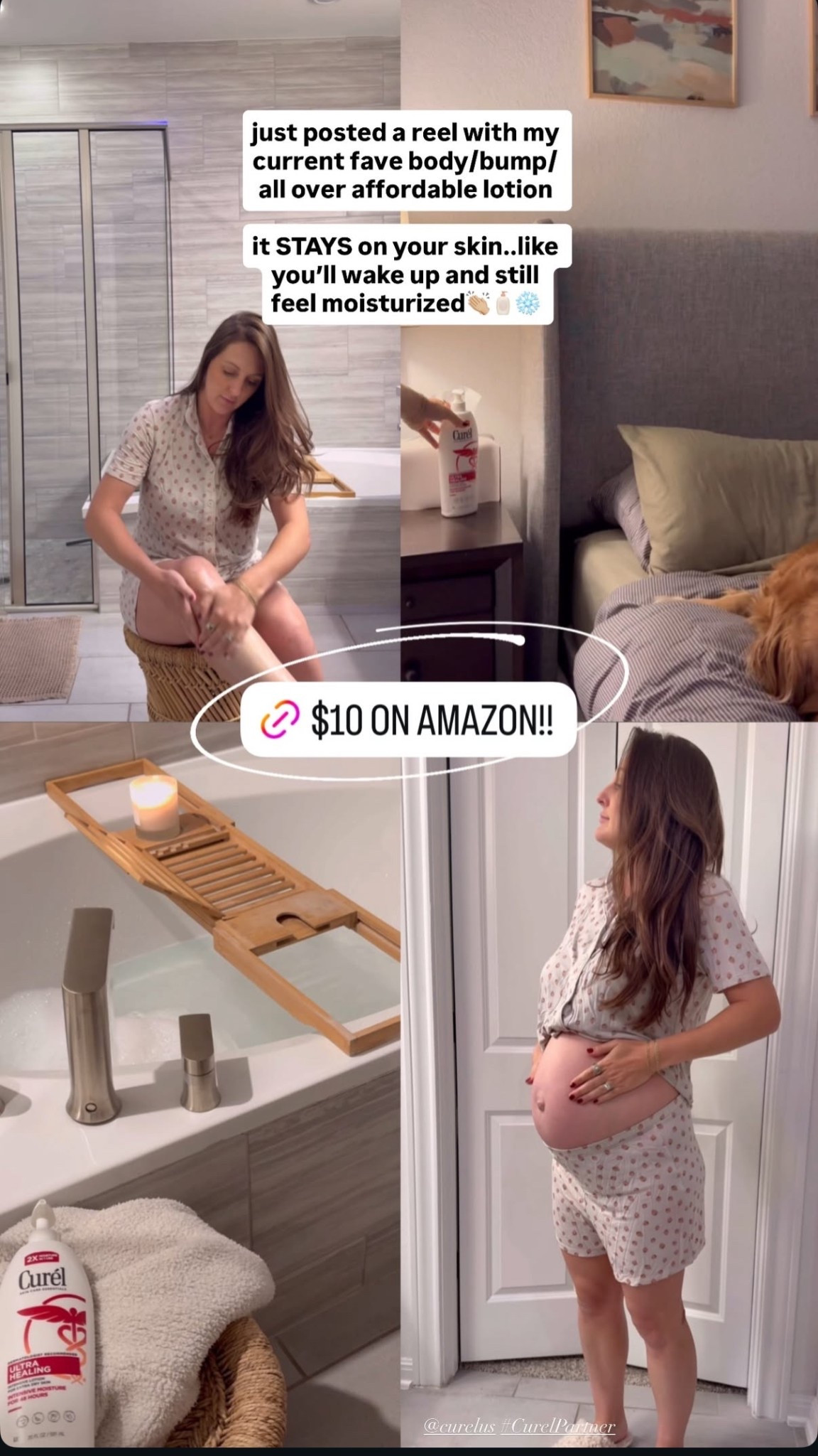 My fave affordable body/bump lotion! Stays on your skin so you wake up and still feel moisturized 

#LTKBeauty #LTKBump