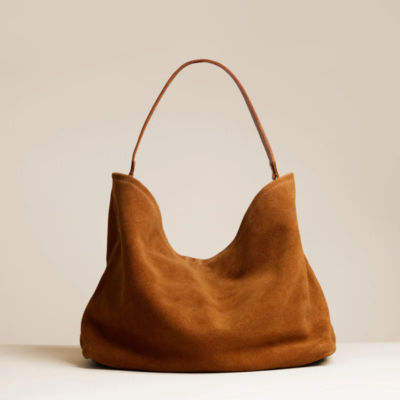 Medium Jane - Slouch Bag - Suede Caramel | Parker Thatch