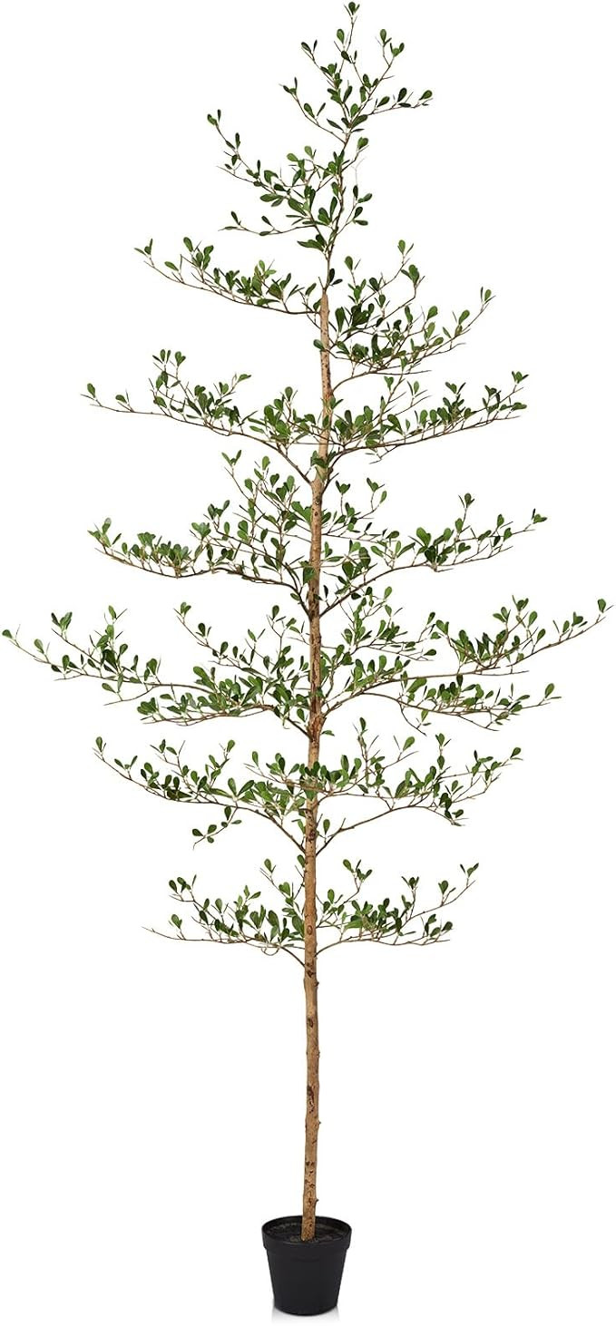 Verinatural Artificial Black Olive Tree 7ft - Shady Lady Real Wood Trunk Faux Olive Trees Indoor ... | Amazon (US)