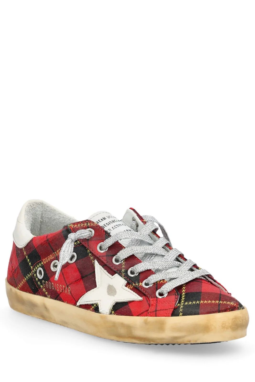 Golden Goose Deluxe Brand Checked Lace-Up Sneakers | Cettire Global