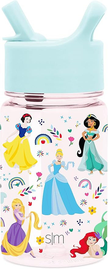 Simple Modern Disney Kids Water Bottle Plastic BPA-Free Tritan Cup with Leak Proof Straw Lid | Re... | Amazon (US)