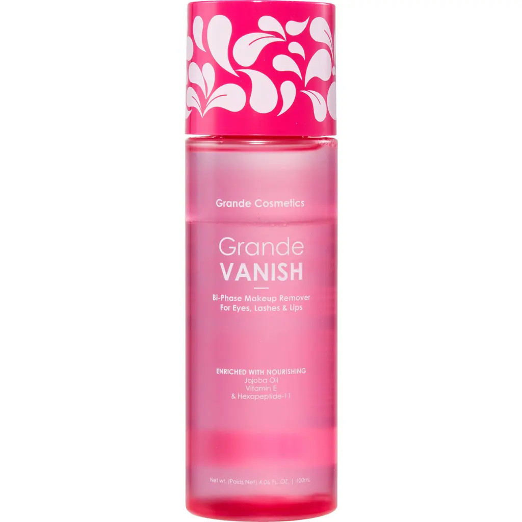 Grande Cosmetics GrandeVANISH Bi-Phase Makeup Remover for Eyes, Lashes & Lips in Clear at Nordstrom | Nordstrom