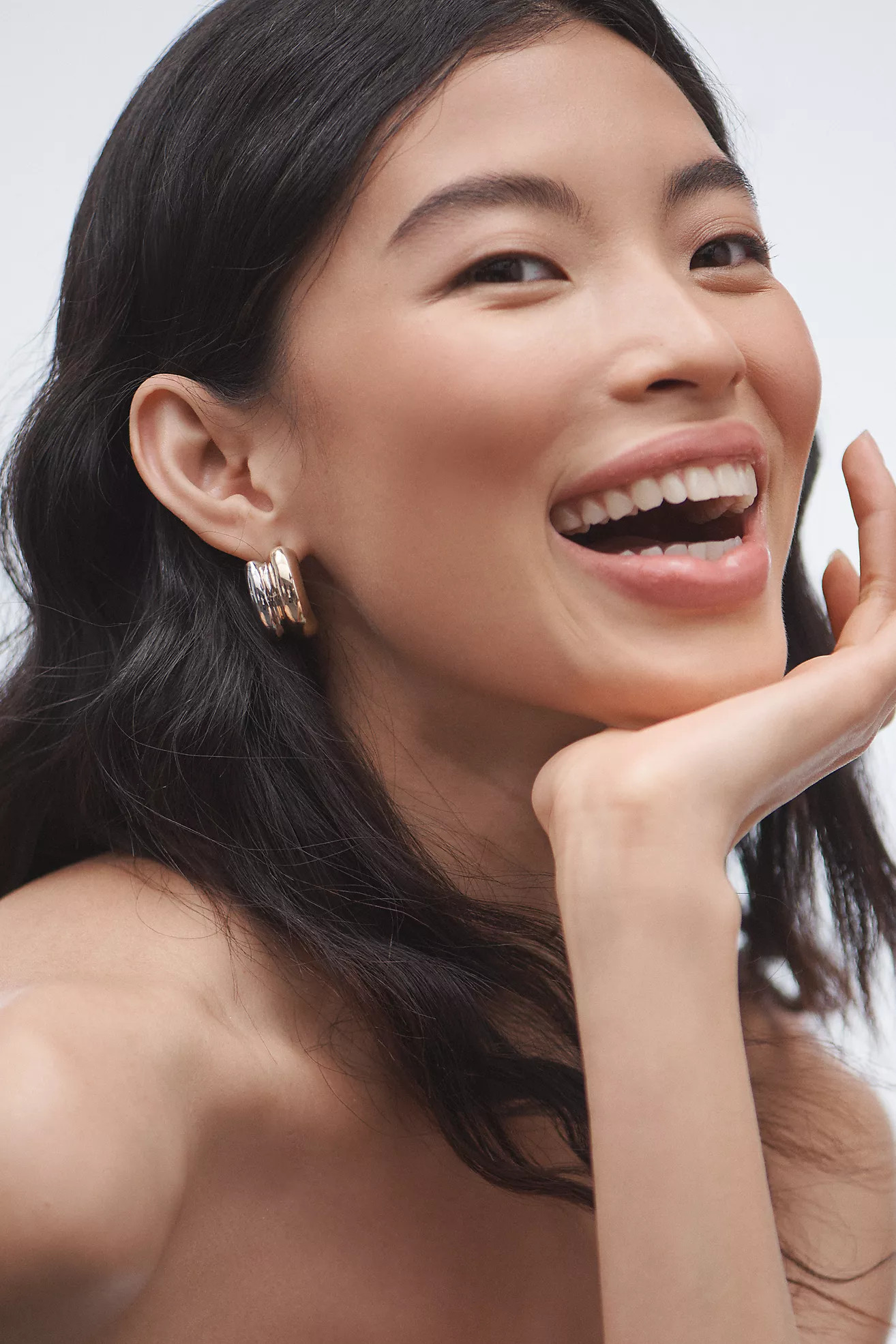 Mixed Metal Double Drop Earrings | Anthropologie (US)