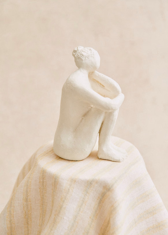 Guénolée Courcoux Sculpture - Woman in her thoughts small model | Sezane Paris - US