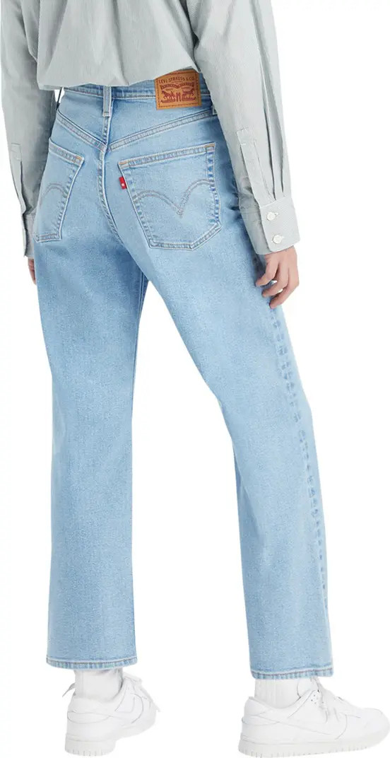 Levi's® Ribcage Distressed Ankle Crop Straight Leg Jeans | Nordstromrack | Nordstrom Rack