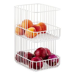 Scala Steel Wire Stackable Basket | The Container Store
