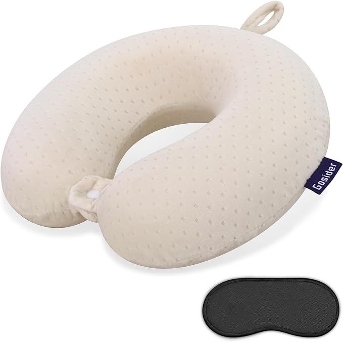 Gosider Memory Foam Neck Pillow Comfortable Travel Neck Pillow Neck and Head Support Lightweight ... | Amazon (US)