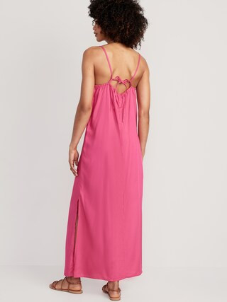 Tie-Back Maxi Slip Dress for Women | Old Navy (US)
