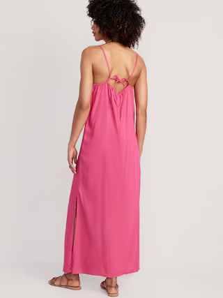 Tie-Back Maxi Slip Dress for Women | Old Navy (US)