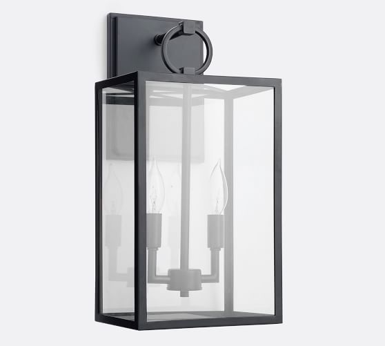 Manor Indoor/Outdoor Glass Sconce | Pottery Barn (US)