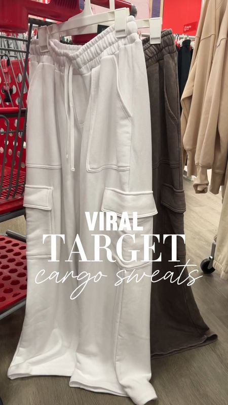VIRAL cargo baggy sweatpants NEW colors and they are good! 
3 colors, only $28. Will go fast! 

Lounge pants. Cargo sweatpants. Target new arrivals. Target finds. 

#LTKstyletip #LTKSeasonal #LTKfindsunder50