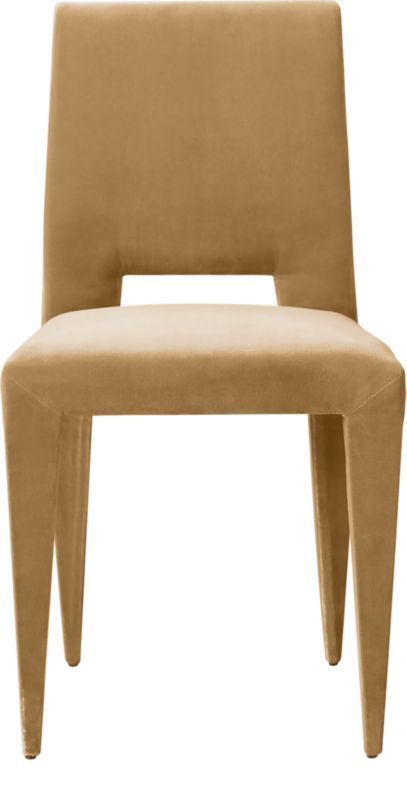 Editor Camel Upholstered Dining Chair + Reviews | CB2 | CB2