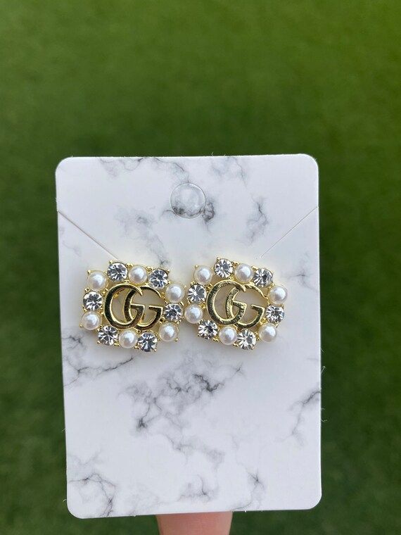 Double G stud earrings | Etsy (US)