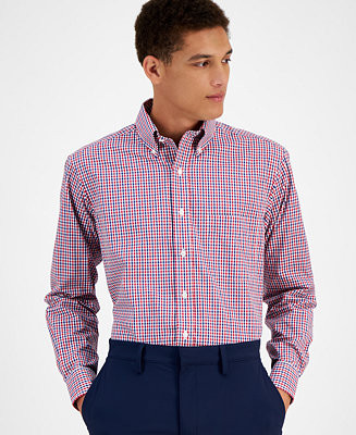 Club Room Men's Regular-Fit Gingham Dress Shirt, Created for Macy's - Macy's | Macy's