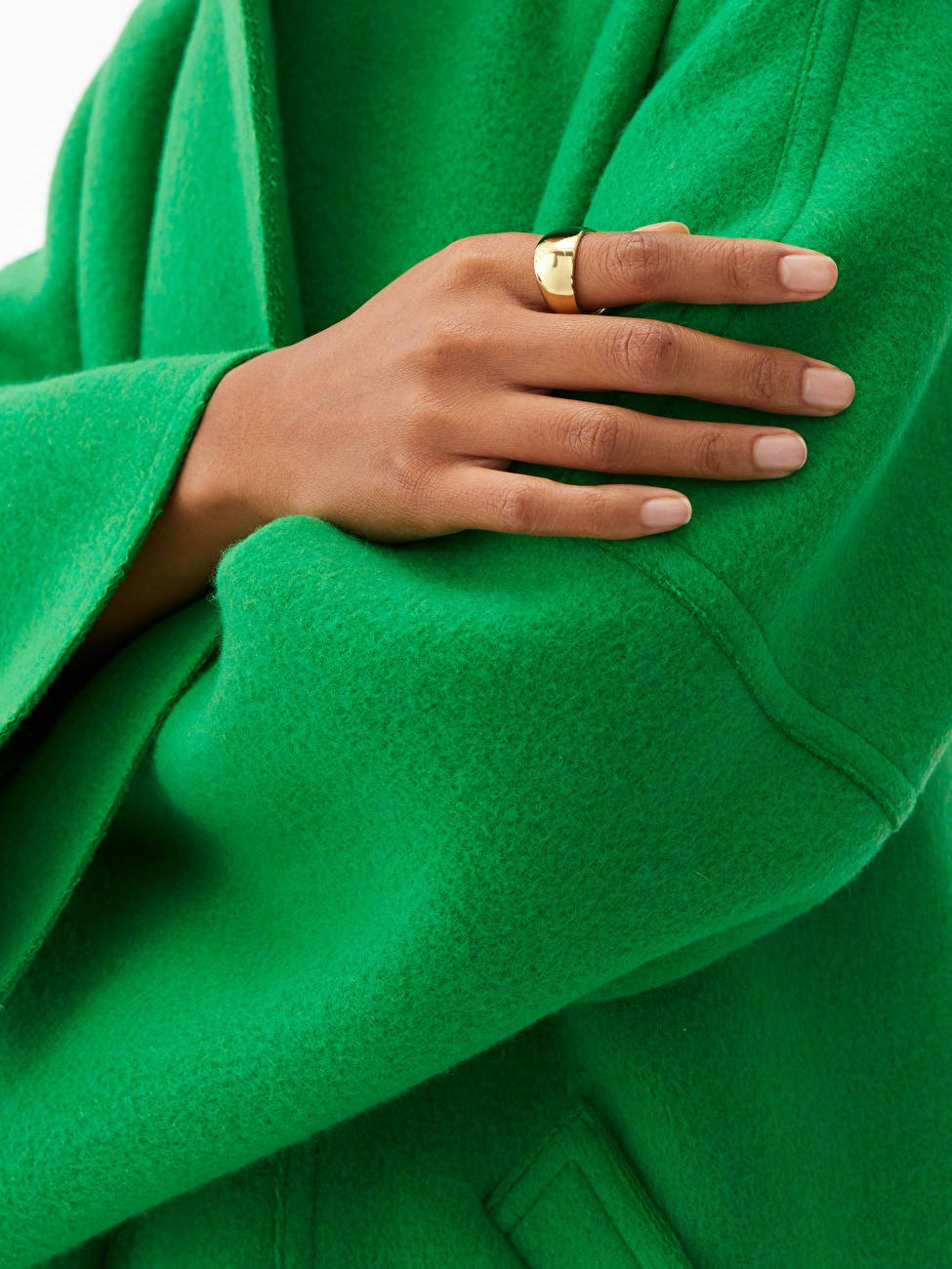 Chunky Gold-Plated Ring - Gold - ARKET GB | ARKET (US&UK)