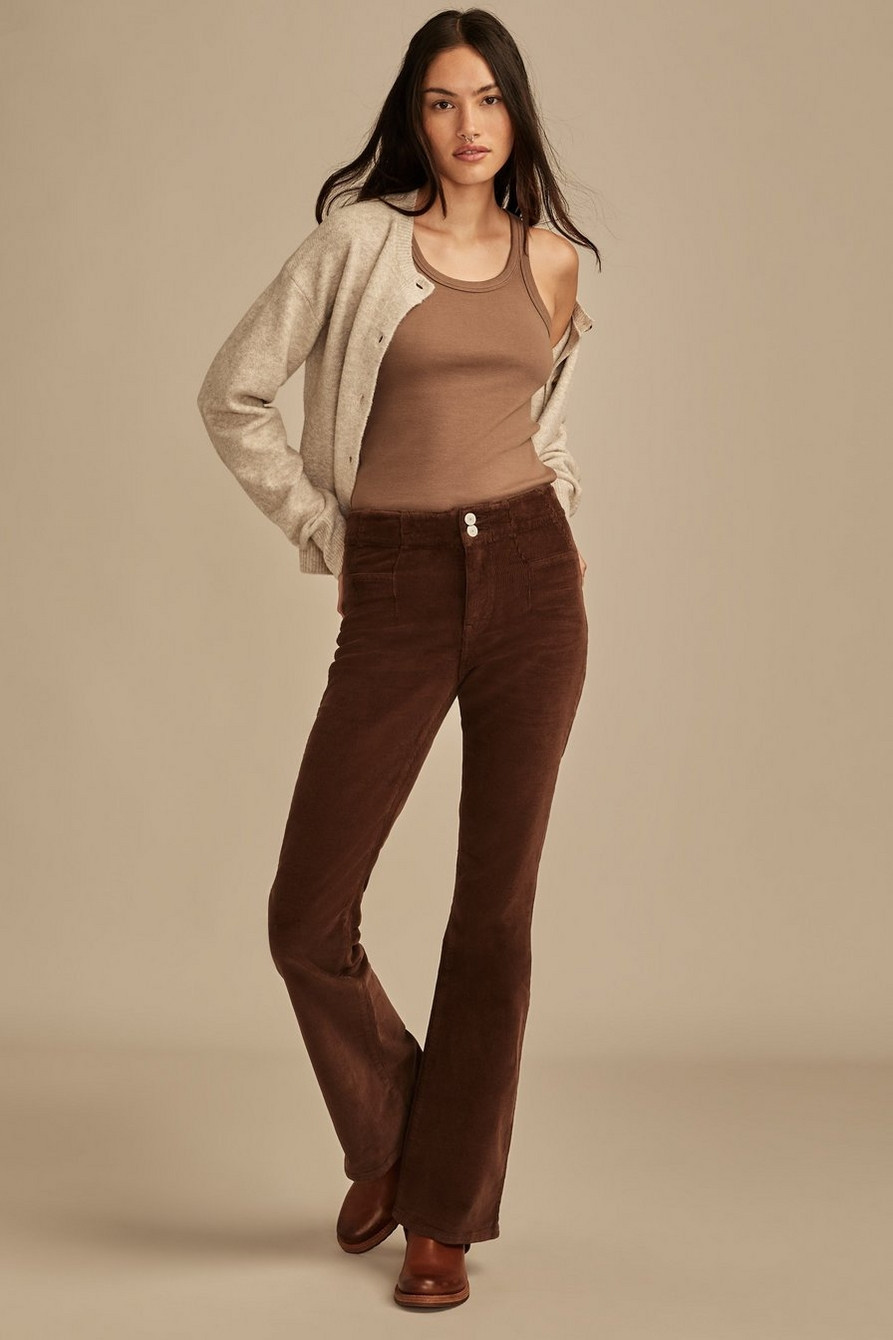 HIGH RISE SEAMED CORDUROY STEVIE FLARE | Lucky Brand