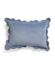 14x20 Velvet Scalloped Edge Pillow | Throw Pillows | Marshalls | Marshalls