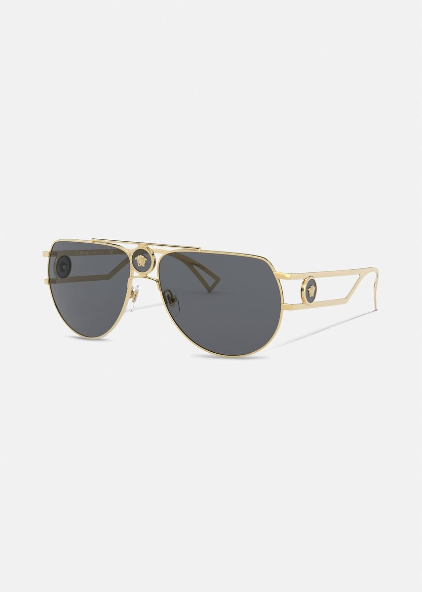 Versace Medusa Pilot Sunglasses for Men | US Online Store | Versace (US)