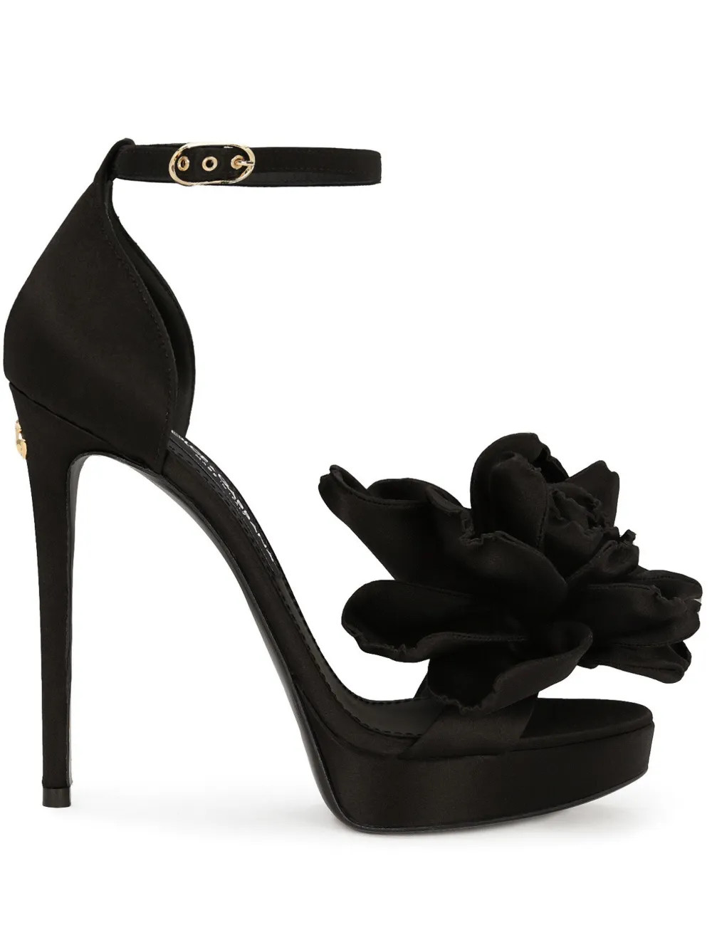 Dolce & Gabbana 105mm Keira floral-appliqué Sandals | Black | FARFETCH CA | Farfetch Global