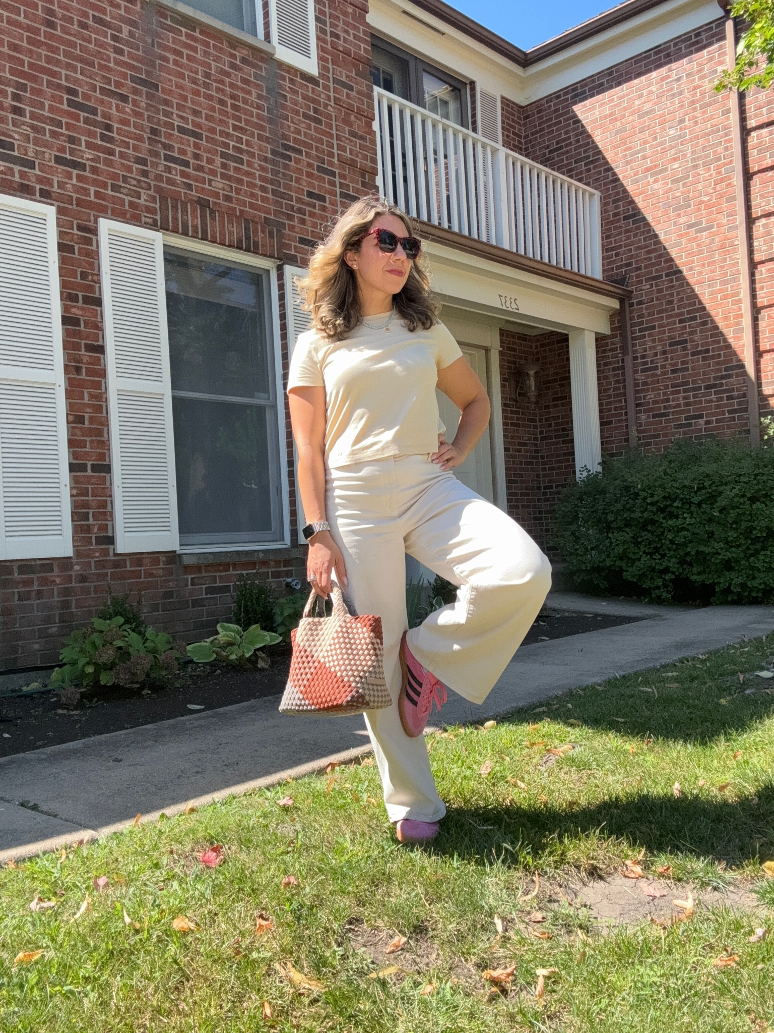 Easy fall look! Target pants (size up) and target cropped topped tee. 

#LTKFindsUnder50 #LTKFallSale #LTKStyleTip