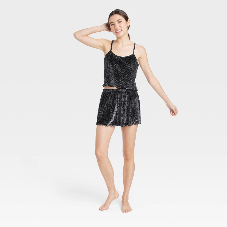 Women's Velour Tank and Shorts Pajama Set - Colsie™ | Target