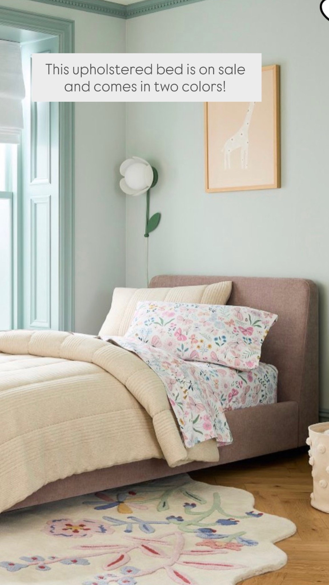 This upholstered bed is on sale and comes in two colors!

#LTKSaleAlert #LTKHome #LTKKids