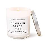Sweet Water Decor Pumpkin Candle | Autumn, Vanilla, and Buttercream, Fall Scented Soy Wax Candle for | Amazon (US)