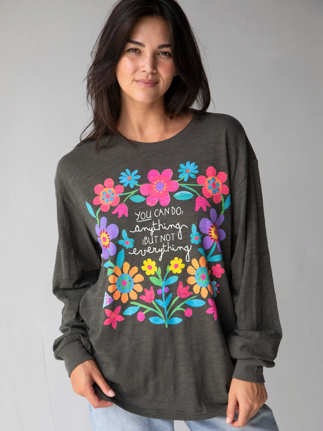 Long Sleeve Boyfriend Tee Shirt | Natural Life