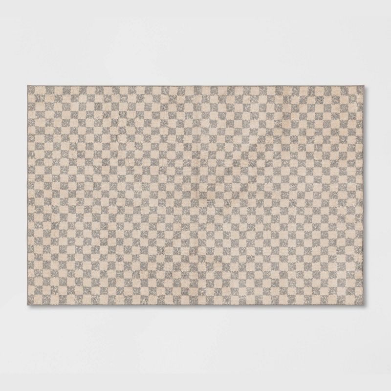 Checkerboard Plush Accent Rug - Threshold™ | Target