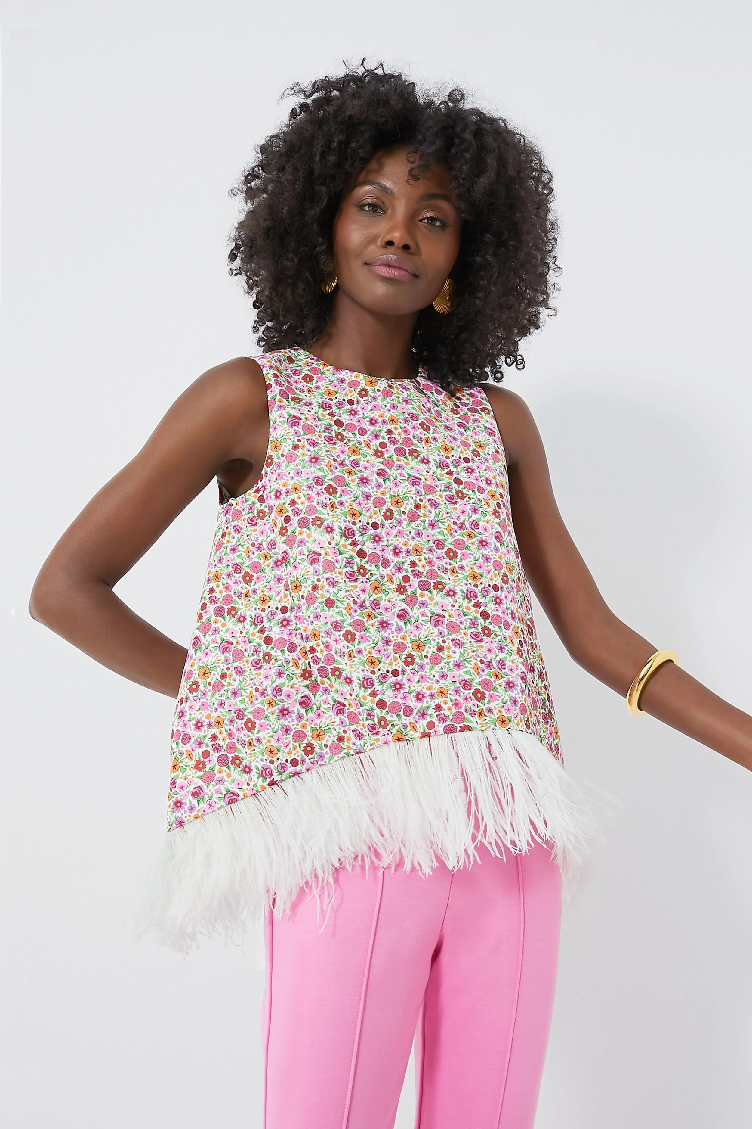 Zia La Scala Top with Feathers | Tuckernuck (US)