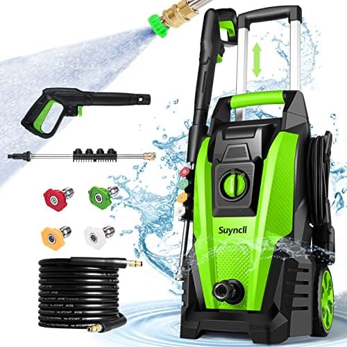 Amazon.com : Suyncll Pressure Washer, 2.3GPM Electric Power Washer,1800W High Pressure Washer, Pr... | Amazon (US)