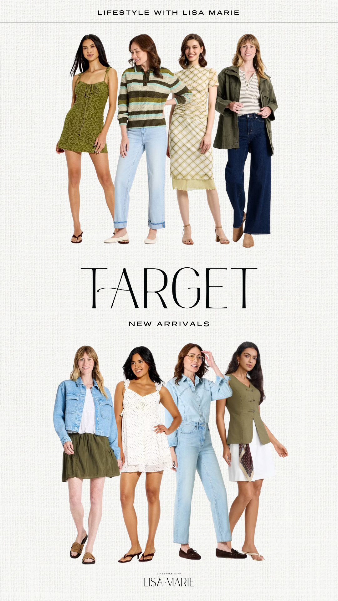 New Target arrivals! Elevated casual outfits for fall. Green tops, dresses, skirts and jackets. Mini, midi and maxi dresses. Denim tops, jackets and jeans. Business casual wear. Striped sweaters and cardigans. Dark and light wash denim.

#LTKootd #LTKSeasonal #LTKPetite