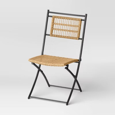 Southport 4pk Patio Folding Chair Beige - Threshold™ | Target