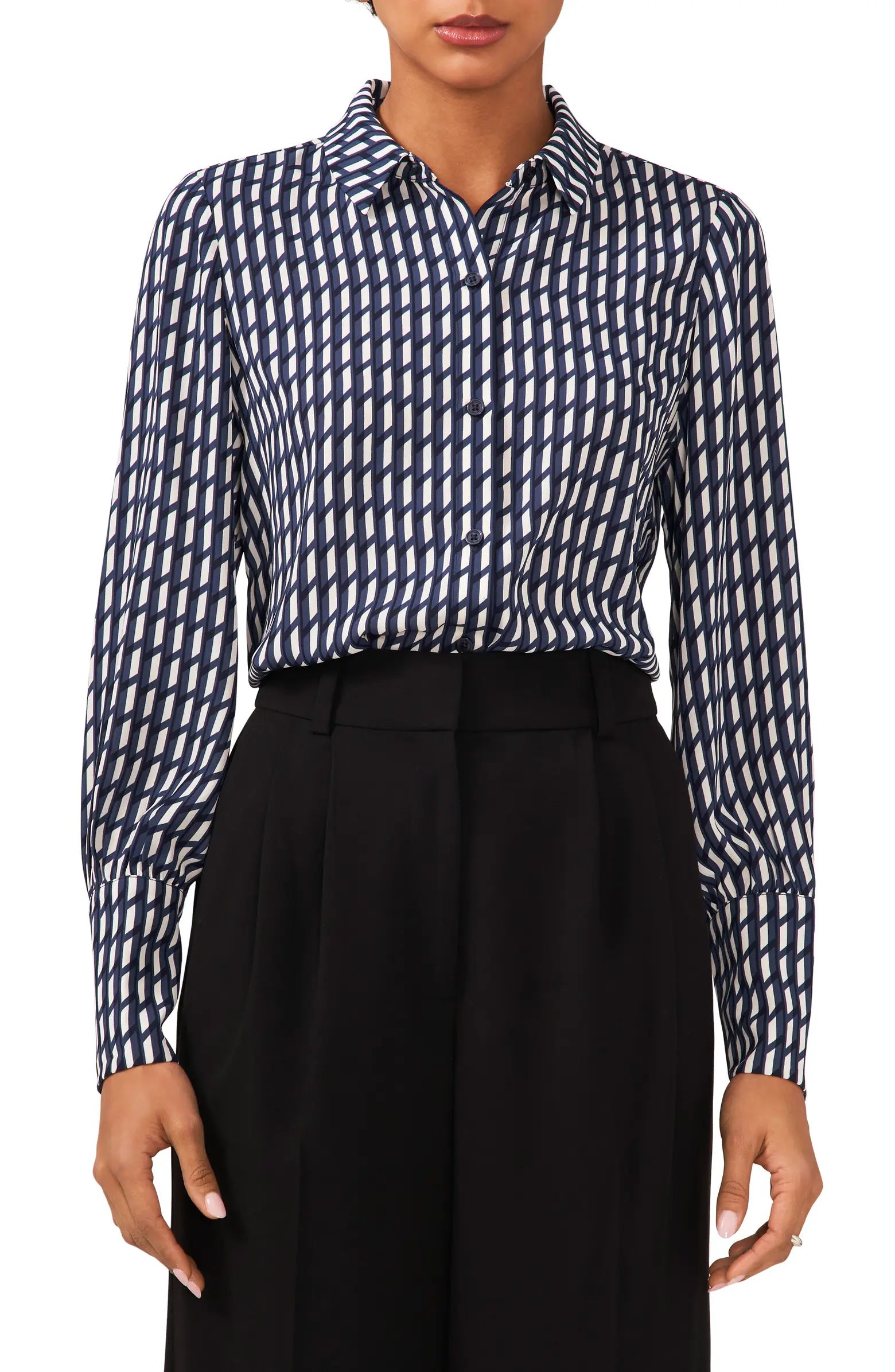 Woven Button Front Shirt | Nordstrom