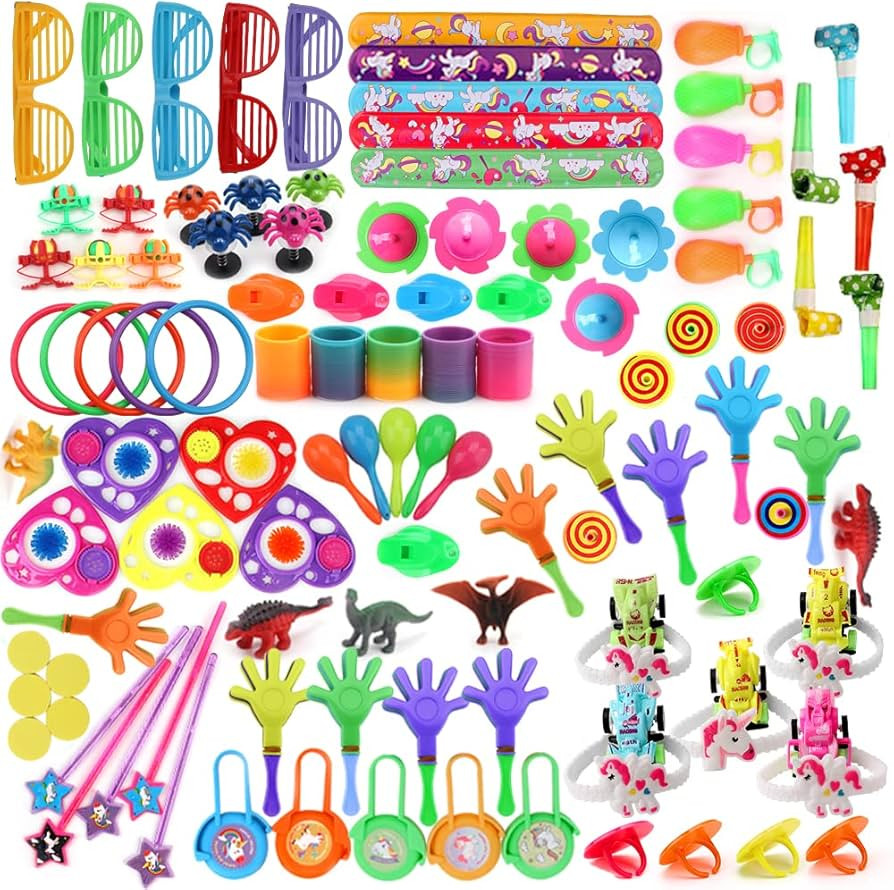 Amy&Benton 120PCS Carnival Prizes for Kids Birthday Party Favors Prizes Box Toy Assortment for Cl... | Amazon (US)