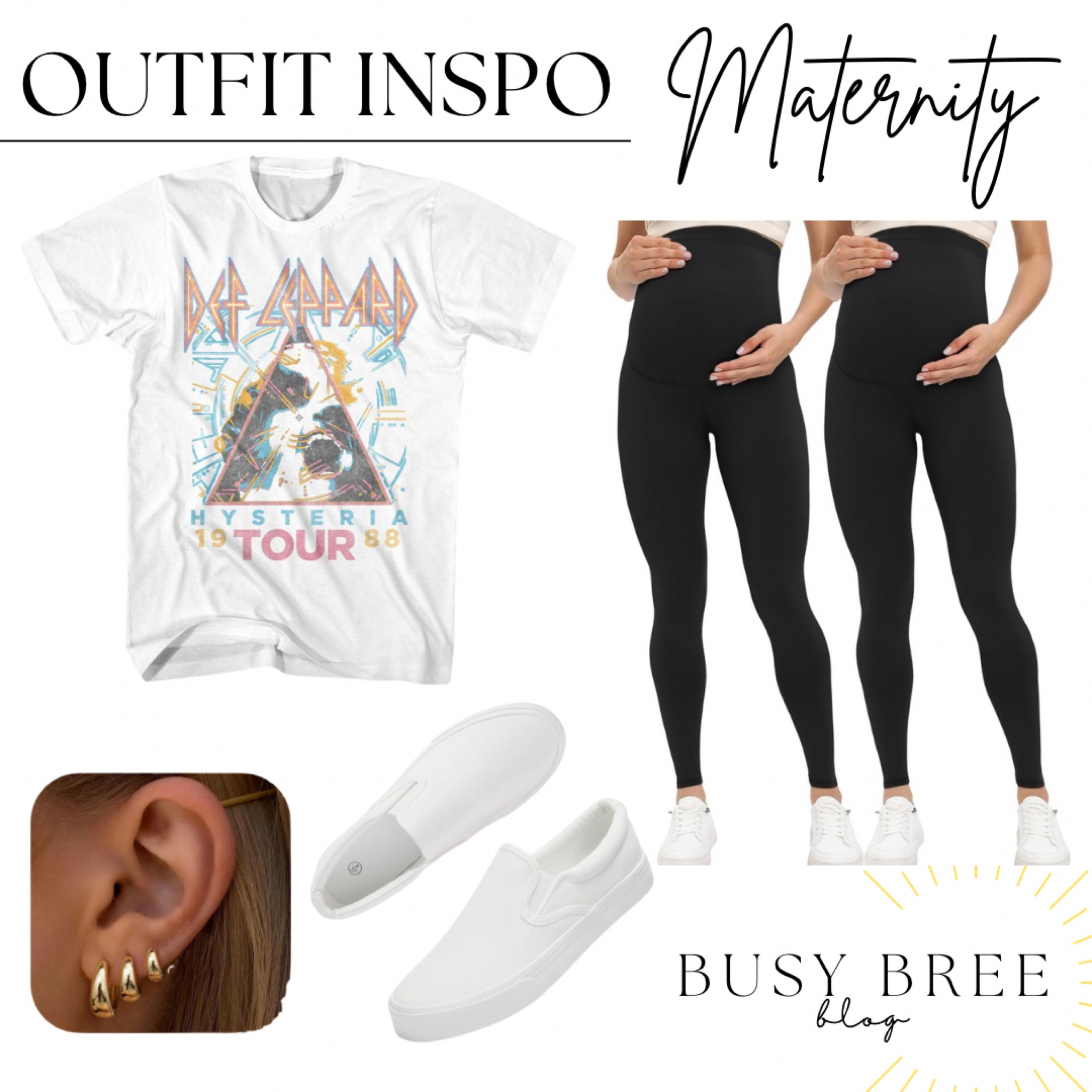 Amazon maternity outfit, maternity outfit idea, maternity band tee outfit; maternity leggings 

#LTKSaleAlert #LTKBaby #LTKBump