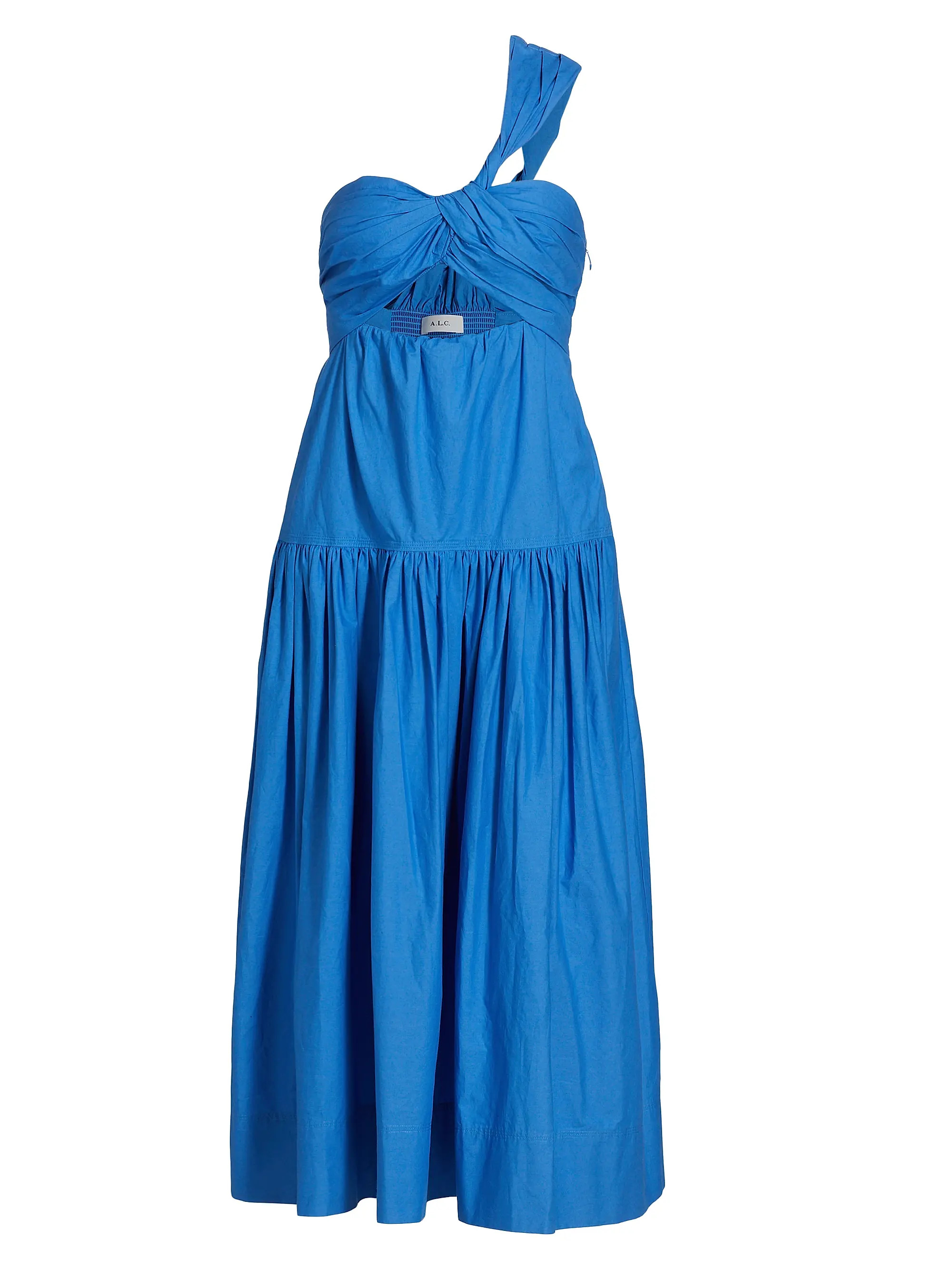 Shop A.L.C. Aubrey Midi-Dress | Saks Fifth Avenue | Saks Fifth Avenue