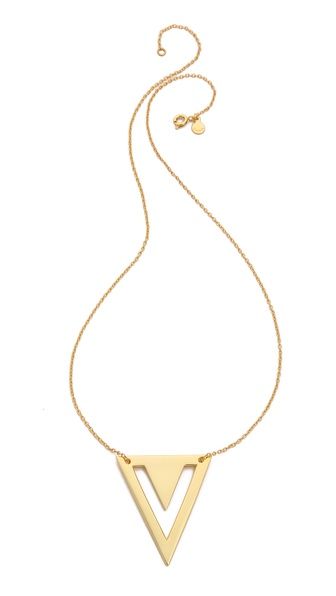 Gorjana Mika Pendant Necklace - Gold | Shopbop