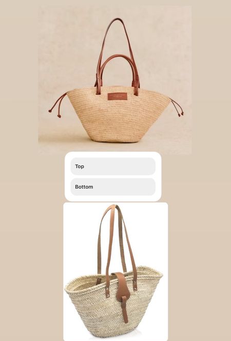 Gorgeous straw bags—high & low 

#LTKitbag #LTKfindsunder100